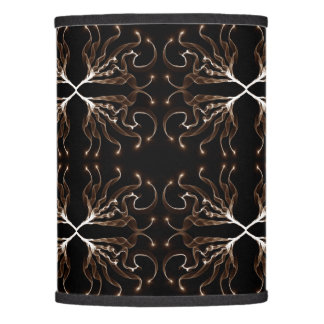 Modern Black & White, Sepia Pattern Lamp Shade