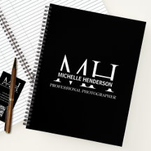 Modern Black & White Simple business Logo