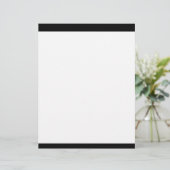 Modern Black White Stripes Pattern (Standing Front)
