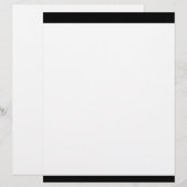 Modern Black White Stripes Pattern (Front/Back)