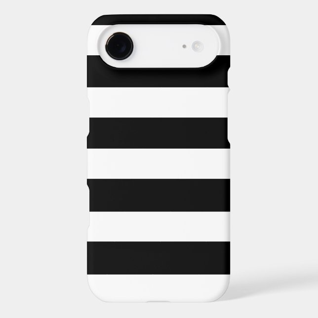 Modern Black White Stripes Pattern Case-Mate iPhone Case (Back)