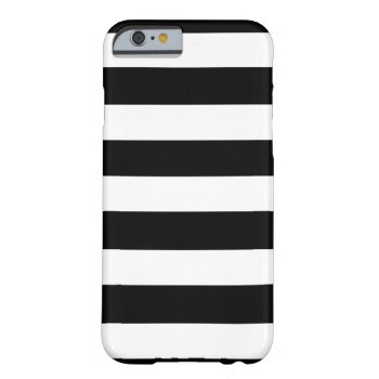 Modern Black White Stripes Pattern Barely There Iphone 6 Case by GraphicsByMimi at Zazzle