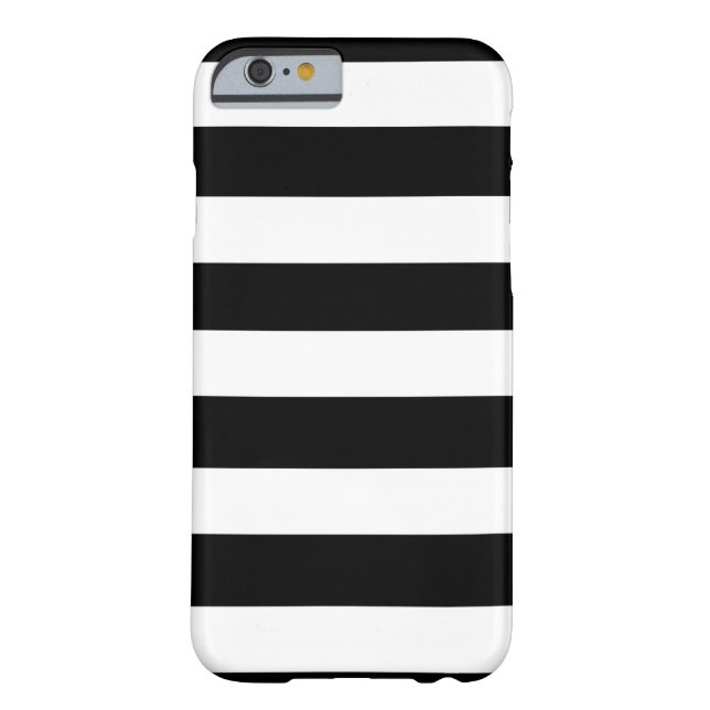 Modern Black White Stripes Pattern Case-Mate iPhone Case (Back)