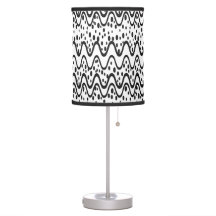 Modern black & white table lamp
