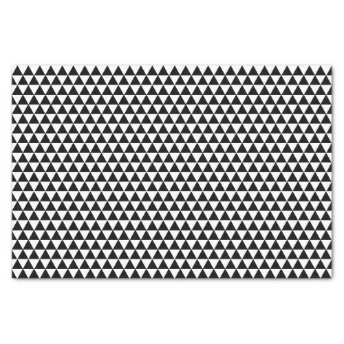 Modern Black White Triangles Chic Custom Gift Wrap Tissue Paper