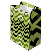 Modern Black White Wasabi Geometric Sharp Art