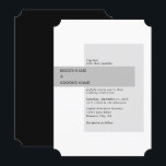 Modern Black & White Wedding  Invitation<br><div class="desc">A modern black and white minimalist wedding design. A unique design that uses contemporary elements and typography. A simple black and white design with trendy contemporary style shapes. A stylish modern abstract wedding invitation design suitable for all types of weddings. Matching wedding stationery items and other wedding invite formats are...</div>