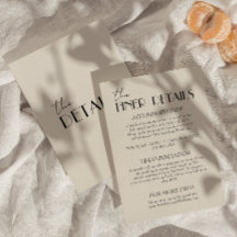 Modern Black & White Whimsical Wedding Details