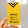 Modern Black & Yellow Producer Business Card