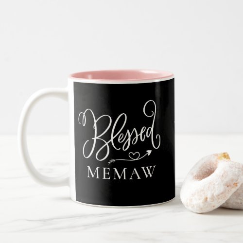 Modern Blessed Memaw Coffee Mug