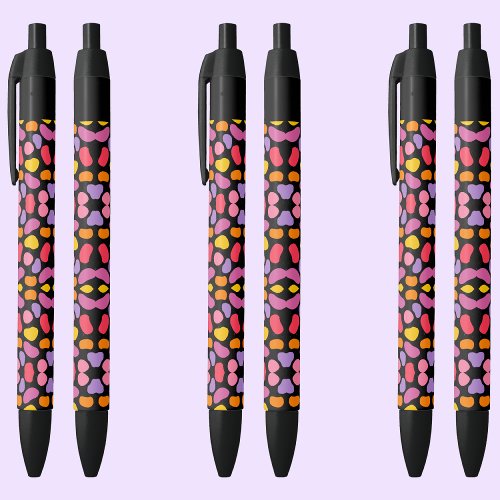 Modern Blob Swatch Pattern       Black Ink Pen