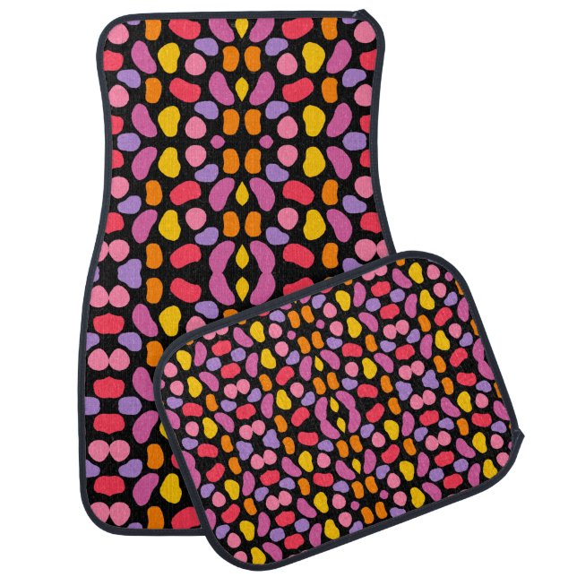 Modern Blob Swatch Pattern          Car Floor Mat (Set)