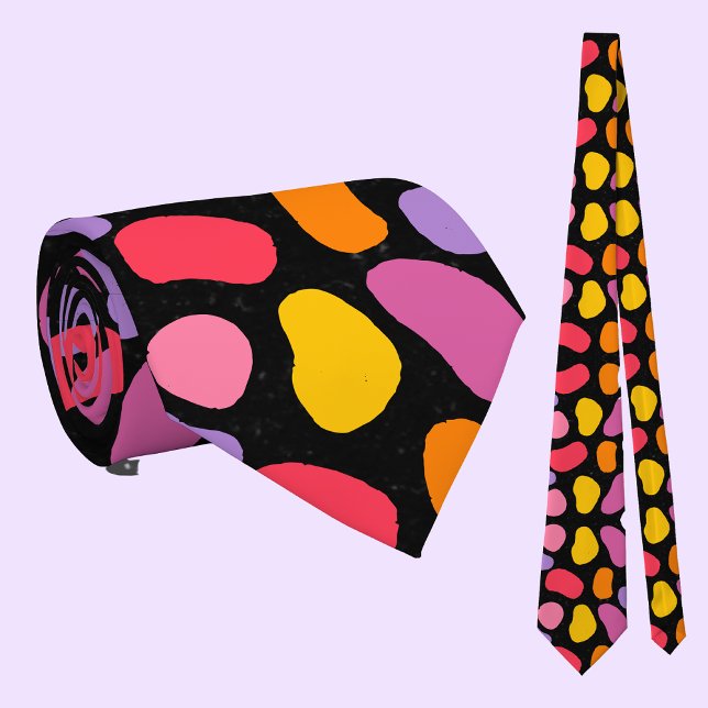Modern Blob Swatch Pattern      Neck Tie (Creator Uploaded)