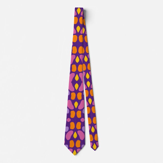 Modern Blob Swatch Pattern        Neck Tie (Front)