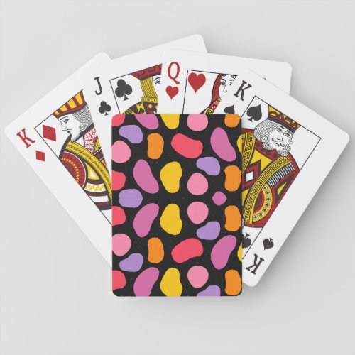 Modern Blob Swatch Pattern   Playing Cards