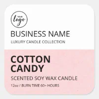 Cotton Candy Scented Soy Wax Candle