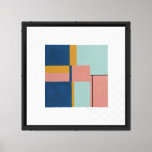 Modern Blocks Abstract – Calm &amp; Color by SoniaArti Canvas Print