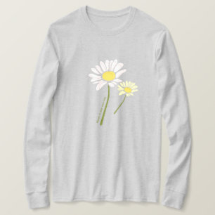 Modern "Bloom in Your Own Way" Floral Sketch Tee