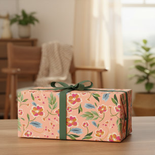 Modern Bloom Revival Wrapping Paper Sheets