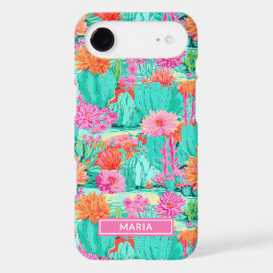 Modern Blooming Cacti Personalized iPhone 17 Air Case