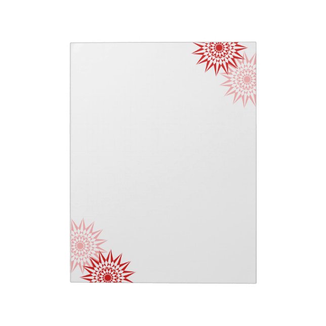 Modern Blossoms Notepad (Rotated)