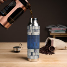 Modern Blue Abstract Geometric Wall Art