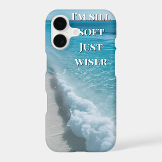 Modern Blue Aesthetic I'm still Soft Quote iPhone 17 Case