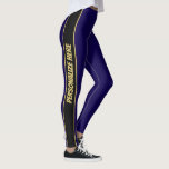 Modern Blue and Gold Custom Text  Leggings<br><div class="desc">Stand out with these modern blue and gold marbled leggings featuring custom text. Stylish and unique,  they’re perfect for casual wear,  workouts,  or gifting a personalized,  fashionable statement piece.</div>