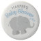 Modern Blue and Gray Elephant Boy Baby Shower