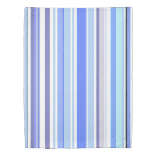 Modern Blue and White Coastal Stripes Duvet Cover