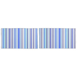 Modern Blue and White Coastal Stripes Pillow Case
