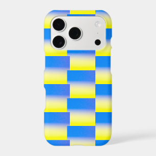 Modern Blue and Yellow pattern Ukraine Inspiration iPhone 17 Pro Case