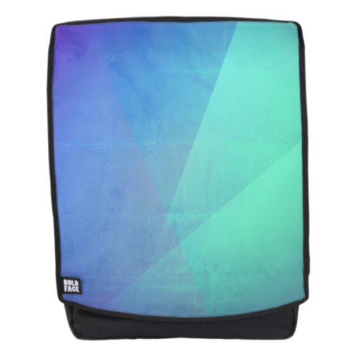 Modern Blue Aqua Turquoise Geometric Gradation Backpack