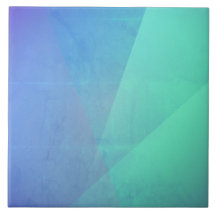 Modern Blue Aqua &Turquoise Geometric Gradation