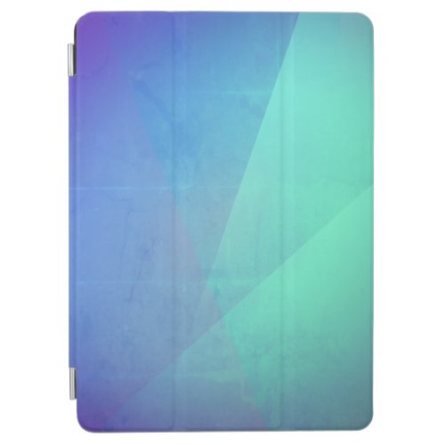 Modern Blue Aqua Turquoise Geometric Gradation iPad Air Cover