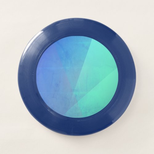 Modern Blue Aqua Turquoise Geometric Gradation Wham_O Frisbee