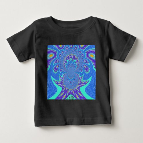 Modern Blue art Baby T_Shirt