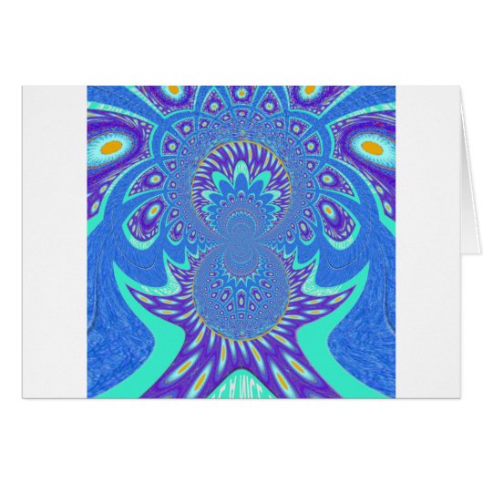 Modern Blue art Cards (Front Horizontal)