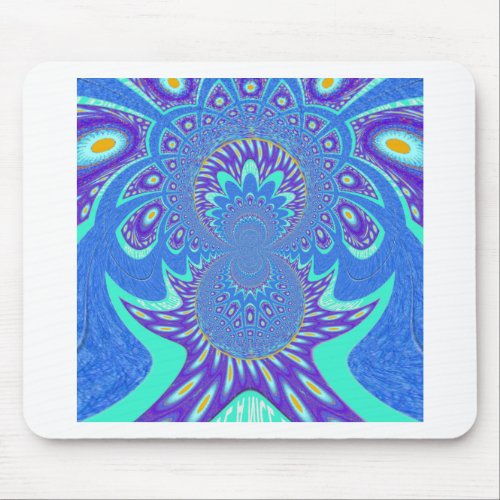 Modern Blue art Mouse Pad