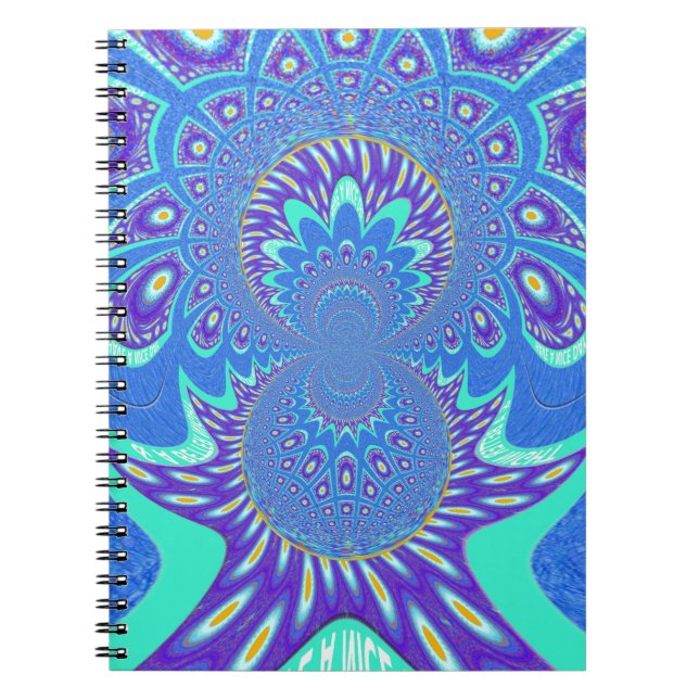 Modern Blue art Notebook (Front)