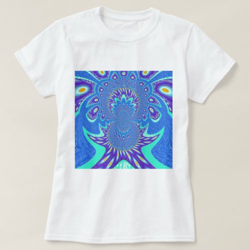 Modern Blue art T_Shirt