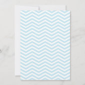 Modern Blue Balloon Boy Baby Shower Wishes Card (Back)