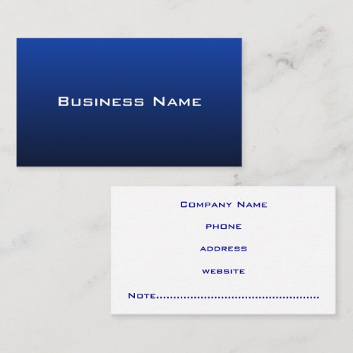 Modern Blue Business Card