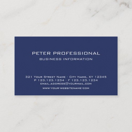 Customizable Modern Blue Carbon Fibre Photo Business Card