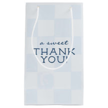 Modern Blue Checkered Baby Shower