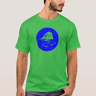Modern Blue Circular Sea Arch Icon T-Shirt