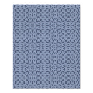 Modern Blue Circular Shapes Seamless Pattern Poster