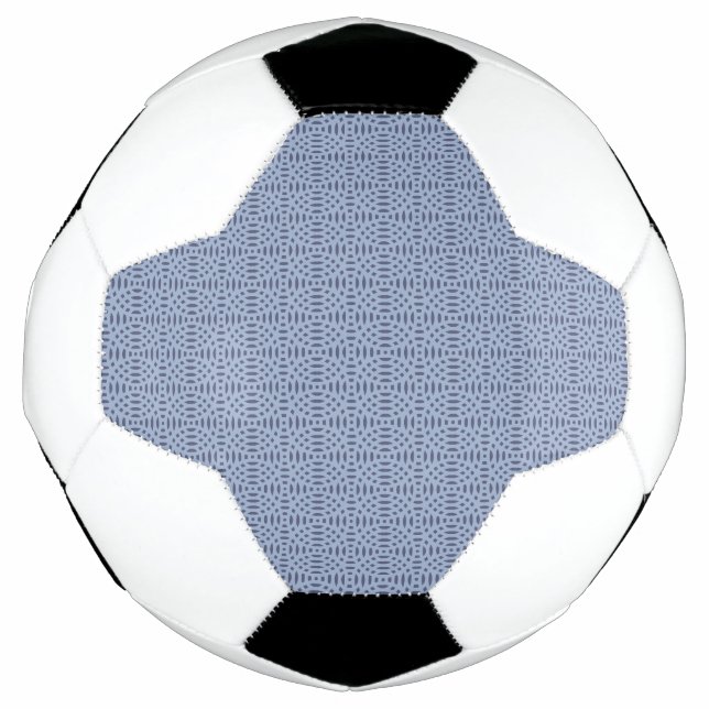 Modern Blue Circular Shapes Seamless Pattern Soccer Ball (Front)