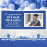 Modern Blue Class of 2024 Custom Graduation Photo Banner