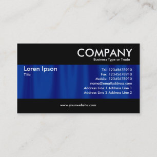Modern - Blue Curtains Business Card